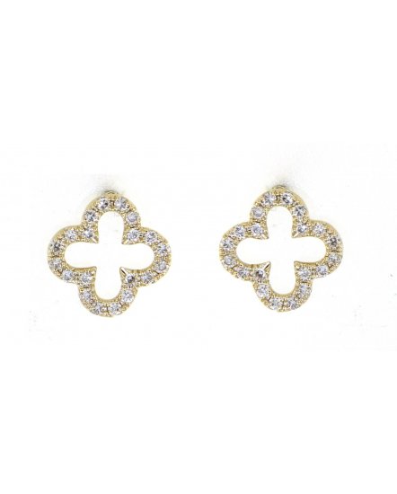 CLOVER STYLE DIAMOND STUDS (TE1009)